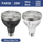 projecteur led par30 ampoule e27 haut flux lumineux moderne salon boutique blanc noir