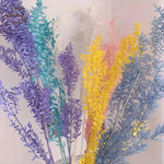 guirlande artificielle feuilles bleu rose blanc naturelle décoration intérieure anniversaire baby shower mariage