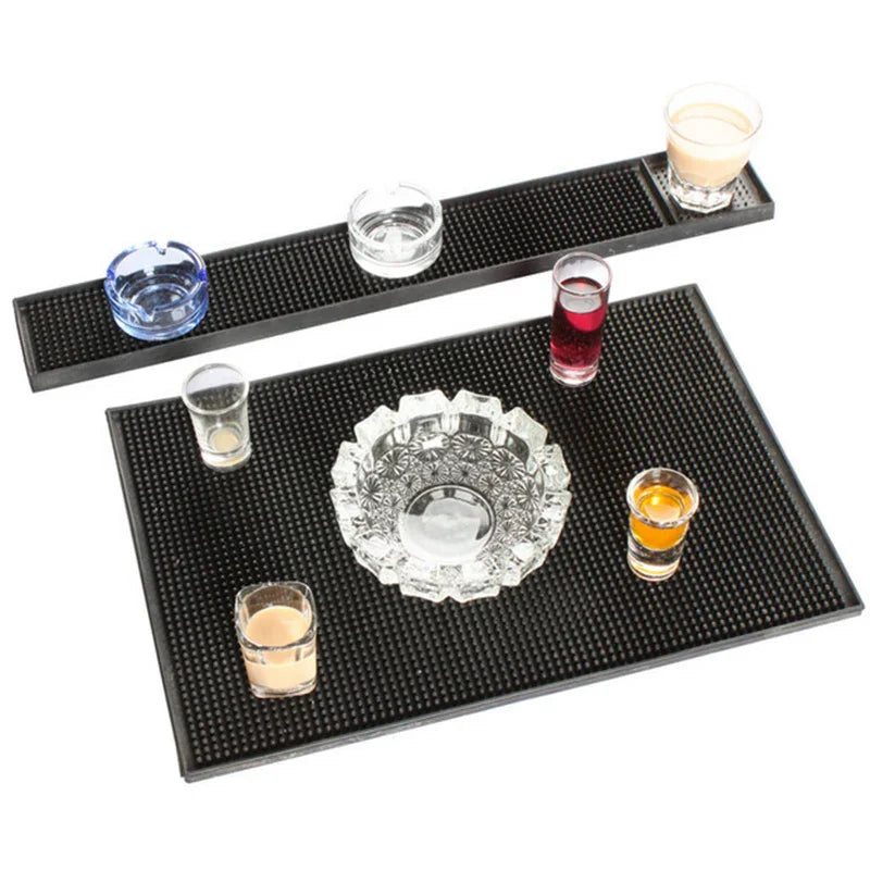 tapis bar silicone perforé noir moderne 30x15cm 30x45cm 60x8cm set 3pcs durable