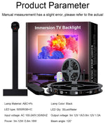 ruban led noir points lumineux blancs moderne télécommande adaptateur secteur support mural