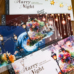 sticker livre étoiles marron blanc bleu nuit artisanat bricolage bouteille eau