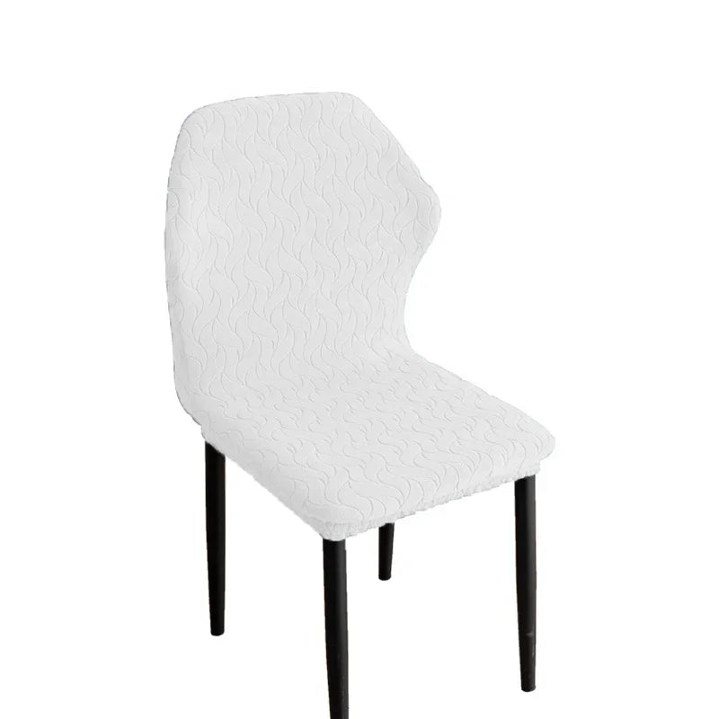 housses chaise moderne motif ondulé gris clair 100 polyester élastique