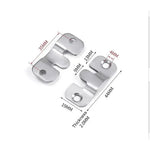 plaque fixation acier inoxydable couleur argenté industriel lisses brillants utilisation multipleintérieur décorationobjet suspendu2 pièces