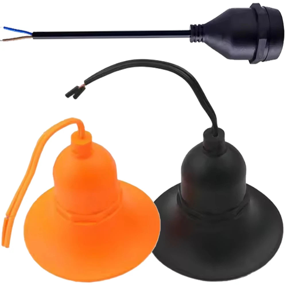 ampoule vis e27 moderne orange noir support filaire certification étanche haute température