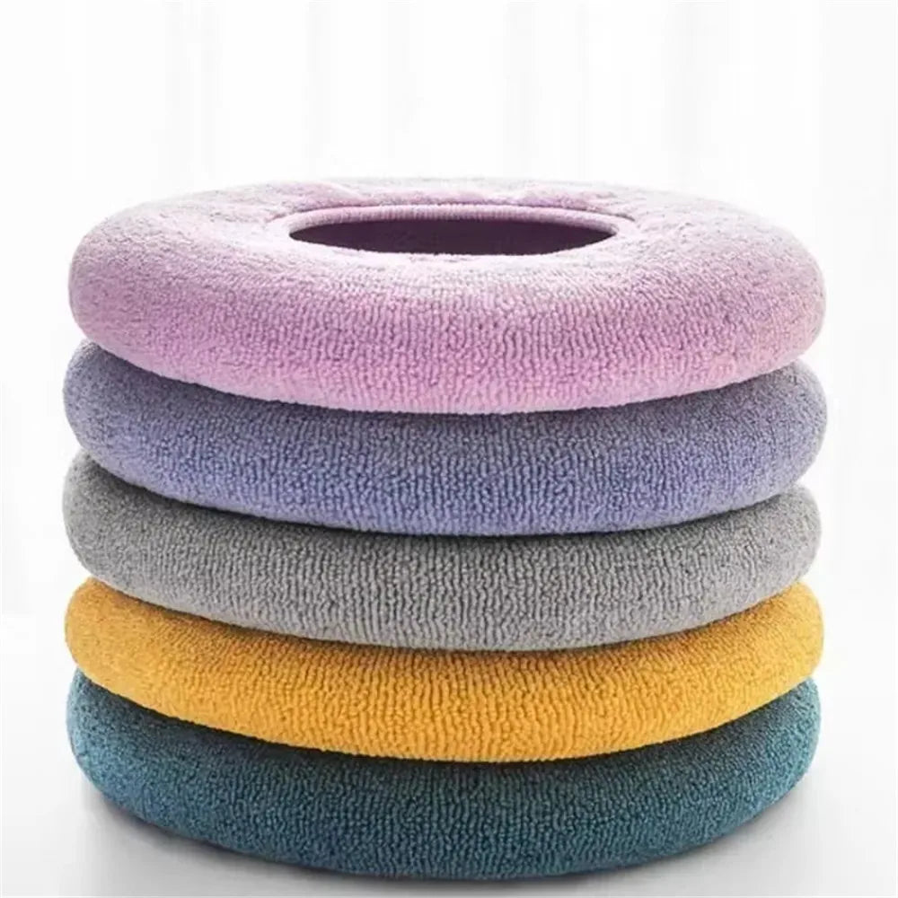 couvre siège toilette panda motif gris doux microfibre moderne respectueux environnement