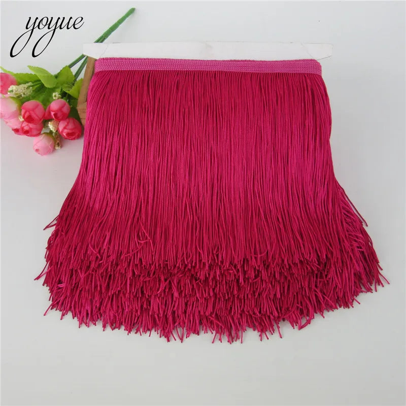franges polyester dentelle rouge noir vert marron violet blanc rose moderne