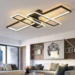plafonnier led noir blanc rectangles superposés minimalisteintérieur moderne certifié ccc ul vde