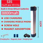 lampe led rechargeable camping tube alu blanc orange moderne minimaliste