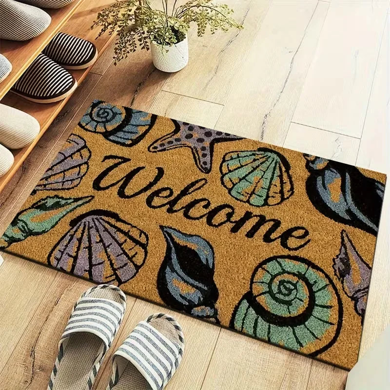 tapis sol moderne poissons sardines antidérapant résistant décoloration 30x50cm 40x60cm