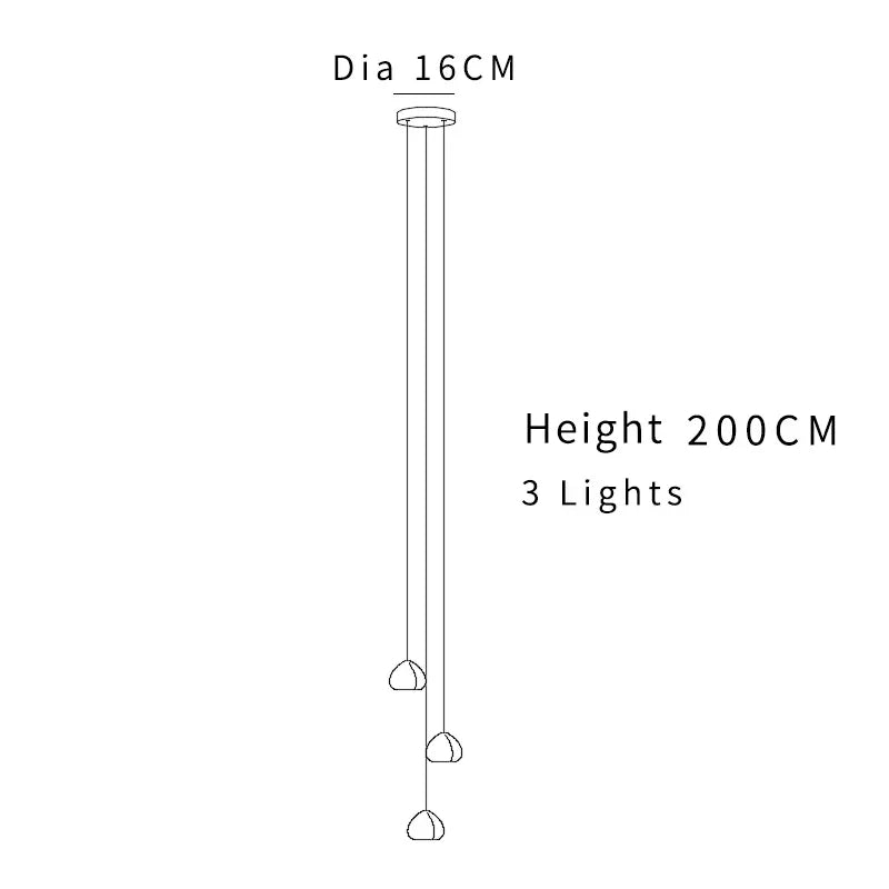 suspension lumineuse moderne transparente cristal ampoules led 200cm haute luminosité