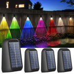 lampe solaire murale noire moderne panneau solaire intégration interrupteur on off extérieure clôture