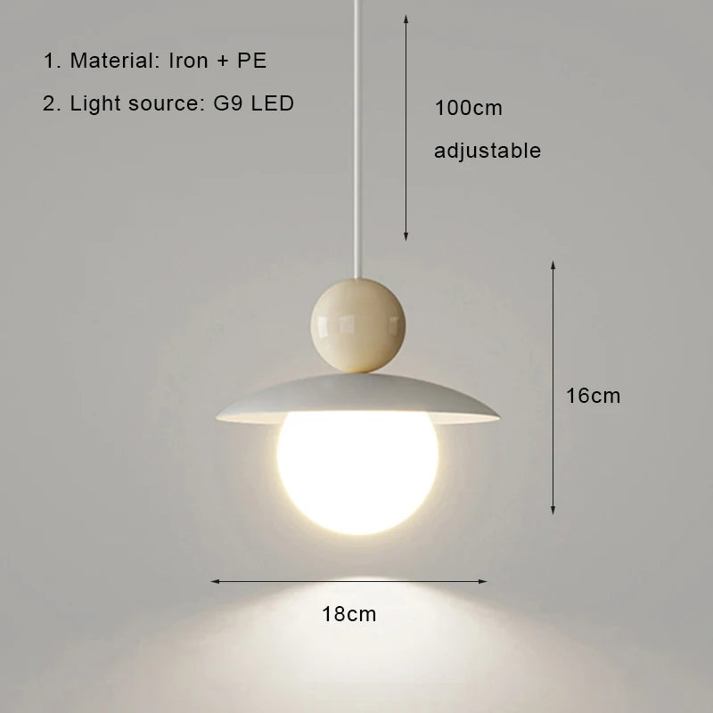 suspension lumineuse moderne blanc rond métal fixation câble opacité intérieur salon chambre étude