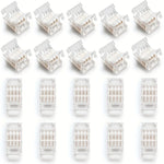 connecteurs led transparents broches dorées clips modernes 24v basse tension câbles colorés rouge vert