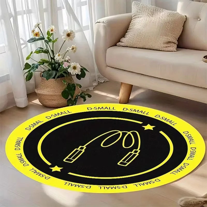 tapis rond antidérapant moderne graphique couleurs vives motifs géométriques chambre salon enfants