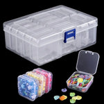 boîtes rangement transparentes modernes poignées petites boîtes organisation bijoux artisanat