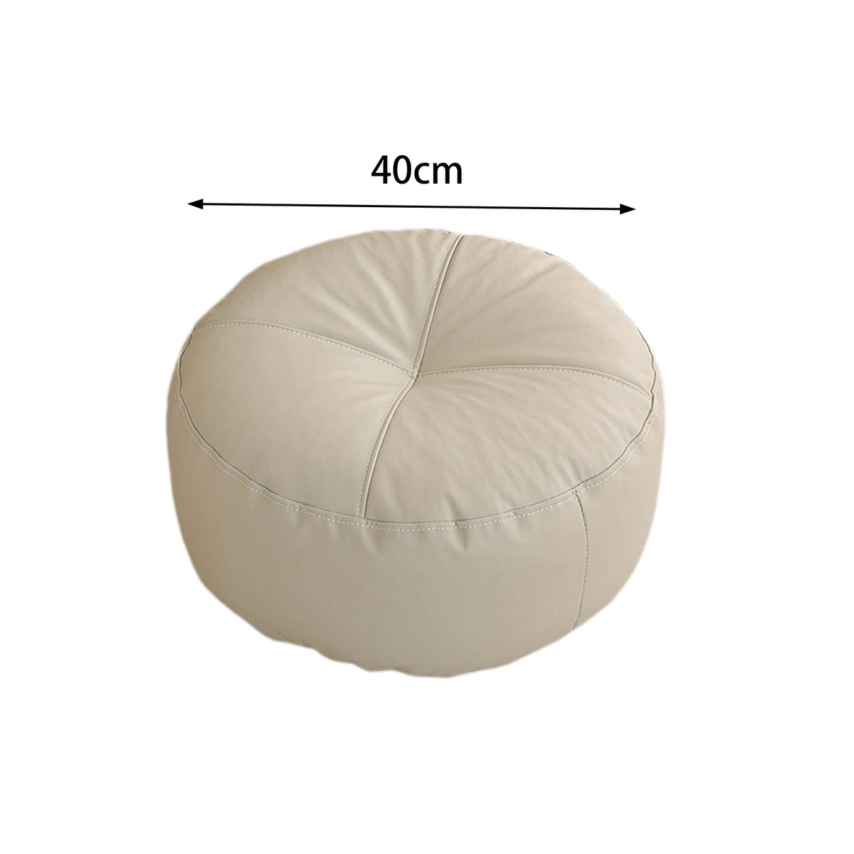 coussin sol orange gris minimaliste cuir aspect mat lavable moderne adultes