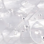 rideau douche transparent géométrique moderne métalliques anti moisissure peva 200x180cm