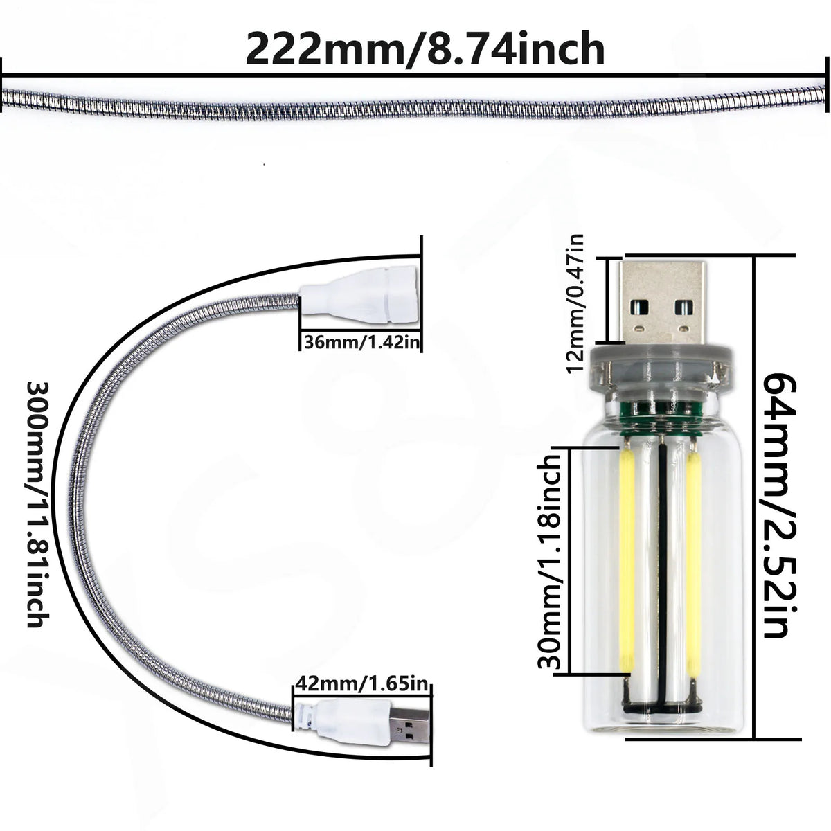 ampoule led usb flexible transparente moderne décoration intérieure multiple couleurs adaptable lumière nocturne rechargeable
