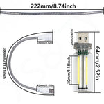 ampoule led usb flexible transparente moderne décoration intérieure multiple couleurs adaptable lumière nocturne rechargeable