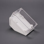 support souris transparent moderne clips ventilation jeu acrylique minimaliste đen trắng