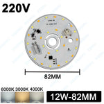 ampoule led 24w 36w 48w couleurs 6000k 3000k source lumineuse smd2835 alu moderne