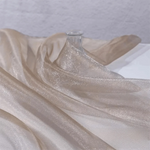 tissu polyester pailleté rouge doré beige rose élégant brillant translucide femme adulte
