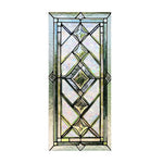 vitrail floral art nouveau opaques adhésif vert blanc bleu rose doré