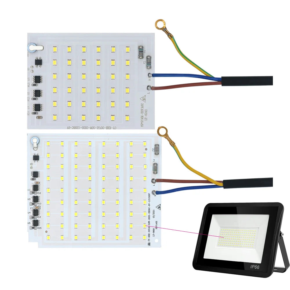 Panneau led blanc 100w 150w 200w lumiere ac220v cables couleur modernes