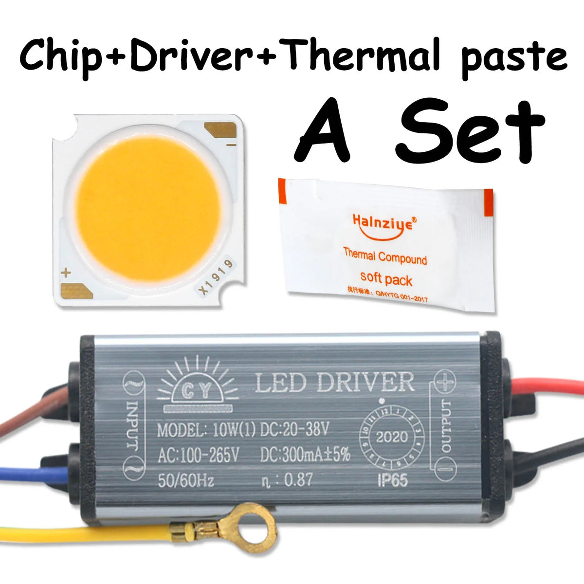 Kit LED 10W 20W 30W 50W Cold White Neutral Warm IP65 moderne dorés