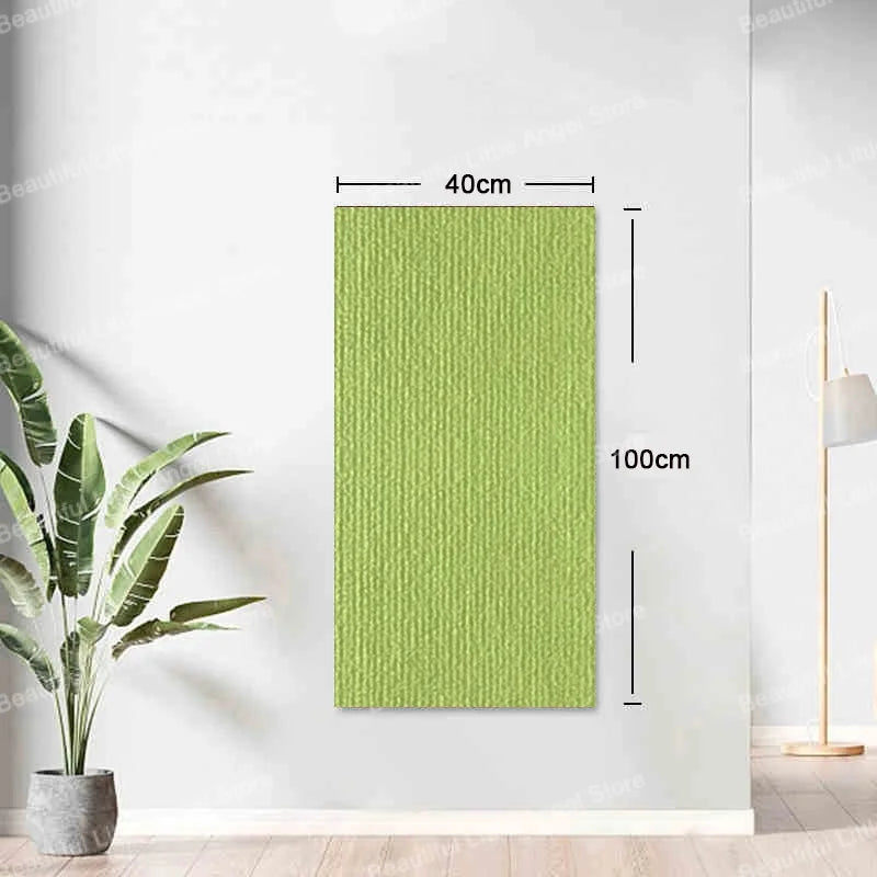 protecteur meubles chat vert clair texture rugueuse adhésif self adhesive nylon anti griffures moderne