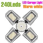 lampe garage led noir moderne grille hexagonale 1000 lumens 20000 heures 2700k 6500k