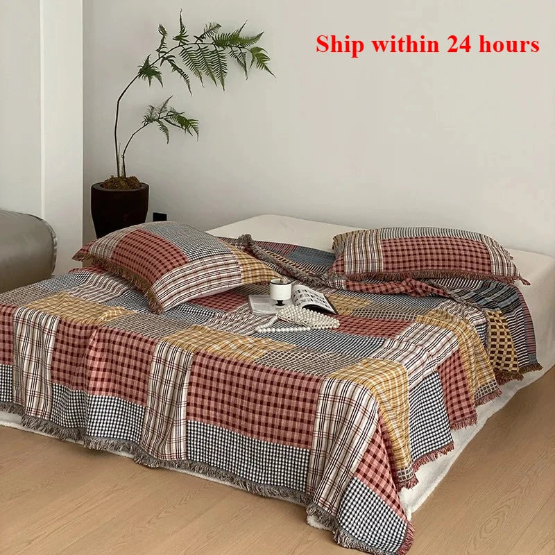 couverture gaze coton quatre couches légère voyage été pique nique maison voyage
