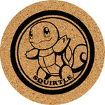 dessous verre pokémon Pikachu Squirtle Charmander Bulbasaur mignons accessoires anime graphiques liège unisexe