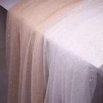 tulle glitter noir rose beige clair élégant festif 45x150cm translucide tissu brillant paillettes fêtes