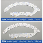 Module LED 72W 96W blanc circulaire points lumineux moderne aimants remote control infrared