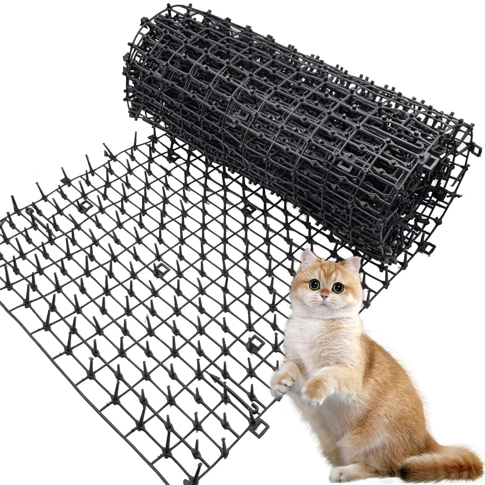 tapis anti chat picots dissuasif utilitaire noir fixations assemblage extérieurintérieur 200cm longueur