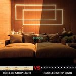 ruban led cob 320 480 led jaune orange rouge vert bleu blanc moderne 5m