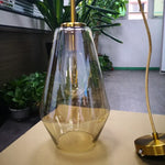 lampe suspendue moderne transparente chaîne dorée ampoule incluse flux lumineux variable certifications multiples sécurité