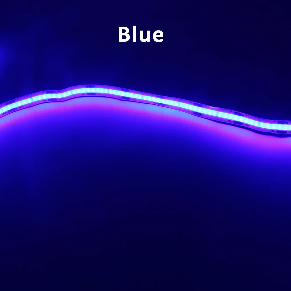 ruban led cob blanc chaud froid naturel rouge vert bleu moderne adhésif 12v 50000h