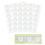 antidérapants silicone stickers couture règles quilting transparents outils adhésifs utilitaires blanc vert jaune