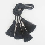 ruban franges tissé classique beige bleu marine deco couture artisanal pendentifs accessoires bricolage