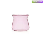 vase moderne opaque couleur bleue orange 200ml 520ml verre borosilicate