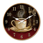 horloge murale bois or beige blanc bouddha lotus chiffres romains classique deco chambre salon
