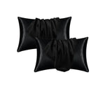 taie d'oreiller satin rose clair housse coussin moderne cheveux beauté sommeil nuit