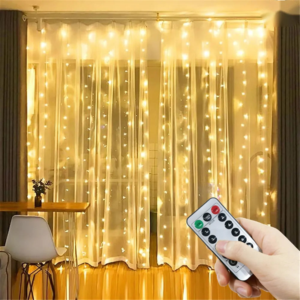 guirlande lumineuse led fil cuivre décoration mariage fête intérieur extérieur télécommande usb