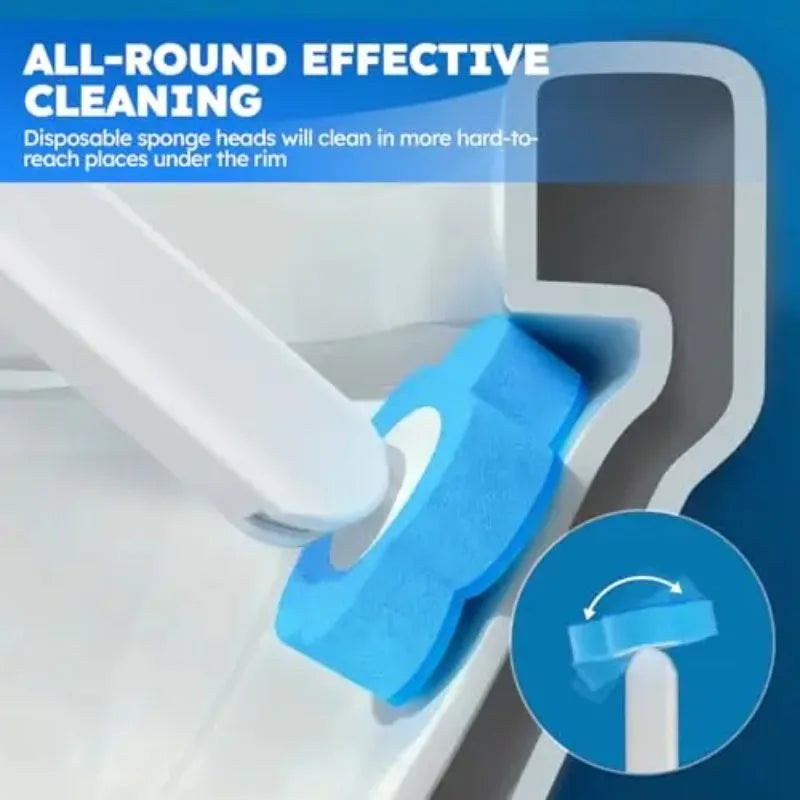 brosse toilette jetable bleu violet moderne rangement salle bain hygiène nettoyage durable chambre