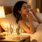 vase verre transparent moderne bouteille diffuseur parfum aromathérapie décoration salon minimaliste