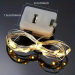 guirlande lumineuse fil cuivre led blanc chaud clips moderne étanche chambre vacances decoration