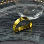 anneau serviette métal or argent cuivre moderne élégant lisse brillant opacité mariage table decoration