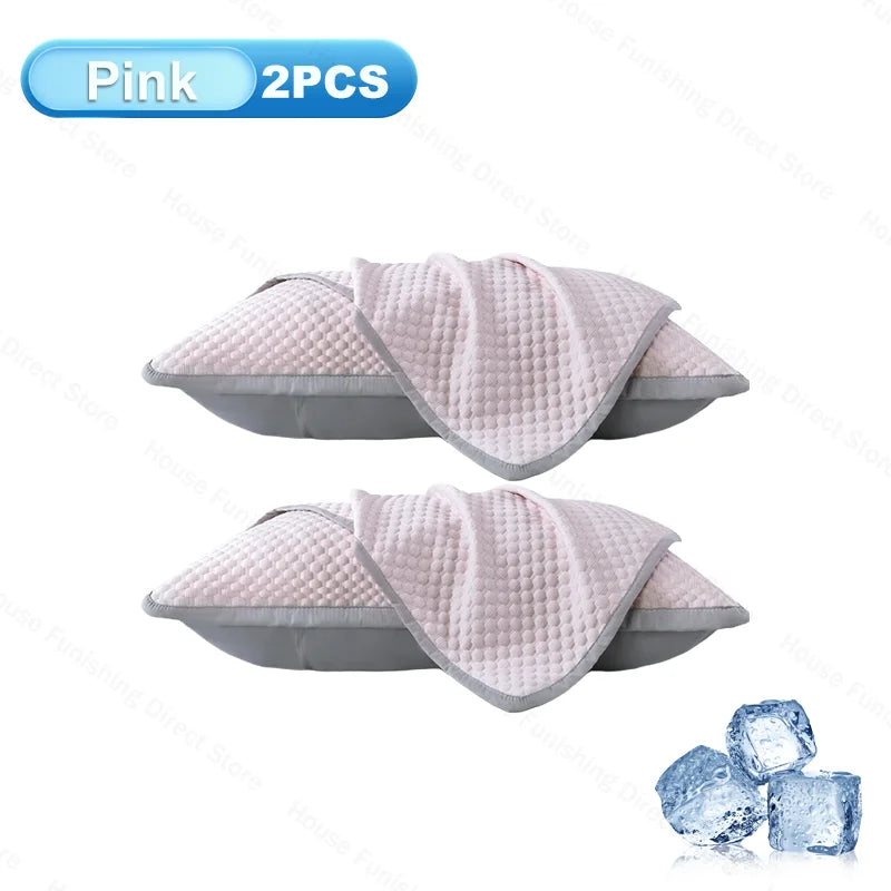 coussin rafraîchissant respirant coton polyester maternité bleu gris moderne points geometrie